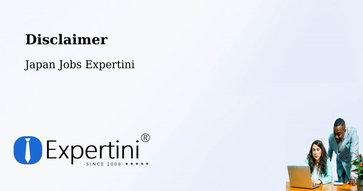 Disclaimer – Inazawa - Japan Jobs Expertini